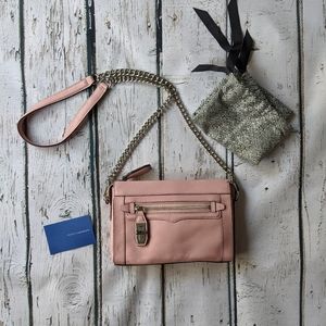 Pink Leather Crossbody